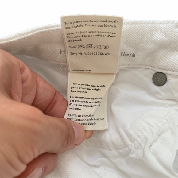 M.i.h. Marty Jeans Cropped Flare in White 27 - Picture 10 of 14